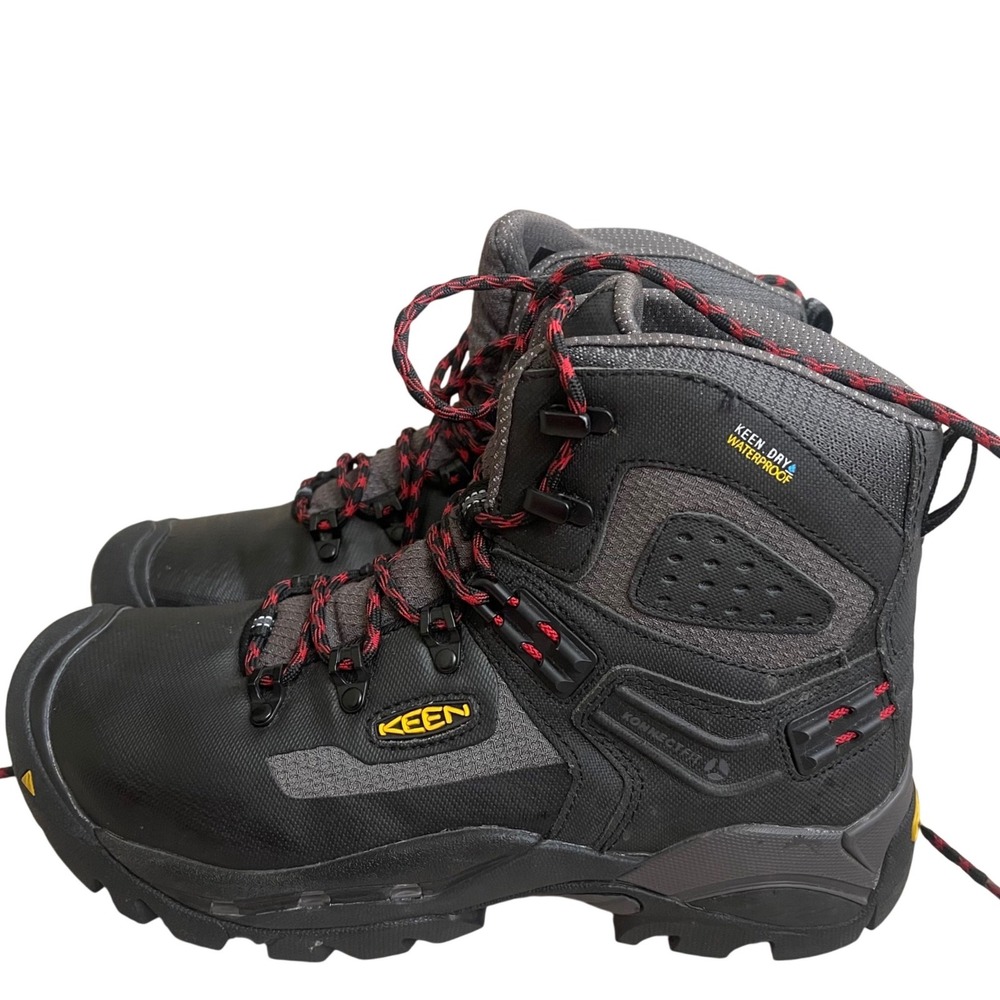 Keen Utility Manchester Waterproof Carbon Toe Work Boots Black Raven  9.5EE mens